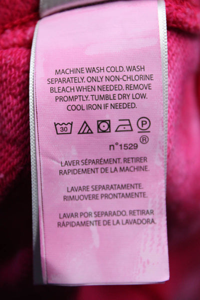 Polo Ralph Lauren Womens Tie Dye Stripe Crew Neck Sweatshirt Pink Large Lot 2