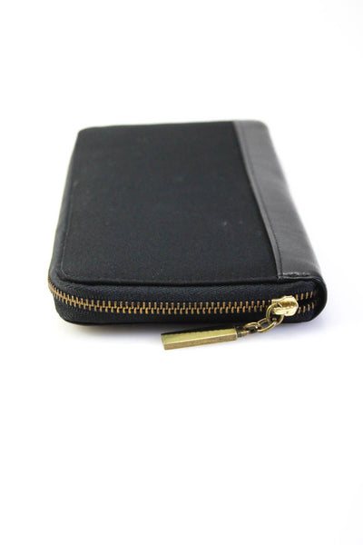 Polo Ralph Lauren Womens Black Zip Long Card Holder Wallet