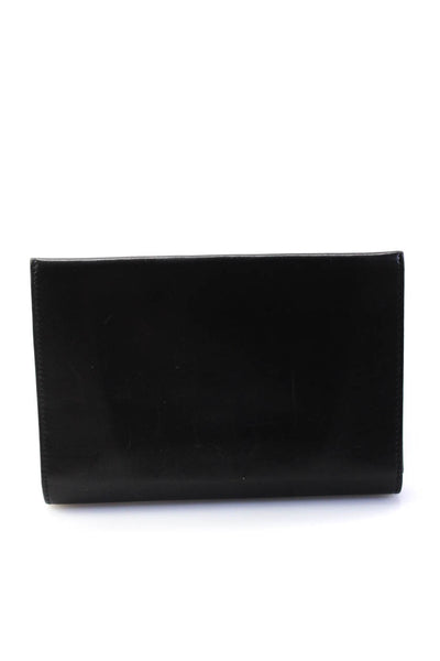 Ralph Lauren Womens Black Leather Multi Flap Wallet