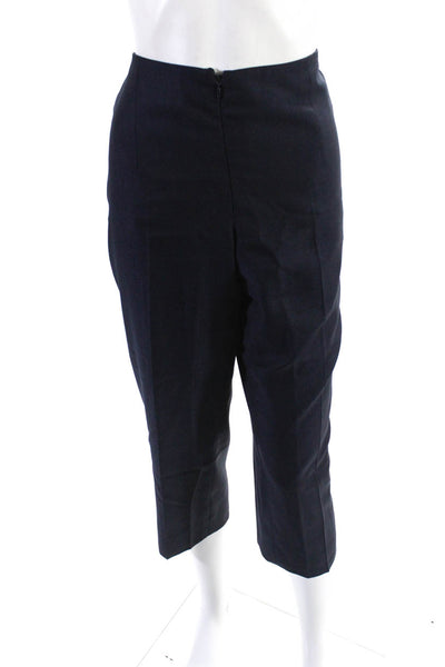 Marlowe Womens High Rise Front Zip Tapered Dress Pants Blue Size 46