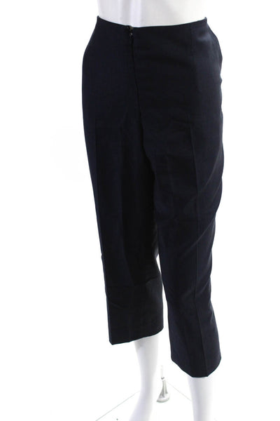 Marlowe Womens High Rise Front Zip Tapered Dress Pants Blue Size 46