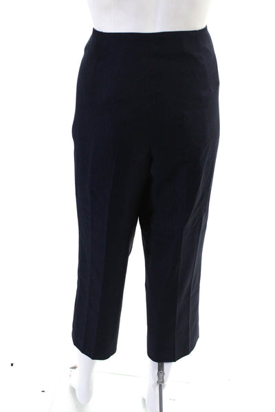 Marlowe Womens High Rise Front Zip Tapered Dress Pants Blue Size 46