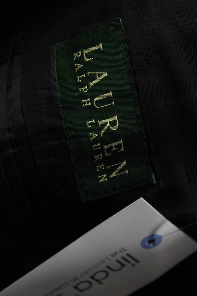 Lauren Ralph Lauren Mens Navy Blue Wool Pinstriped Long Sleeve Blazer Size 42R