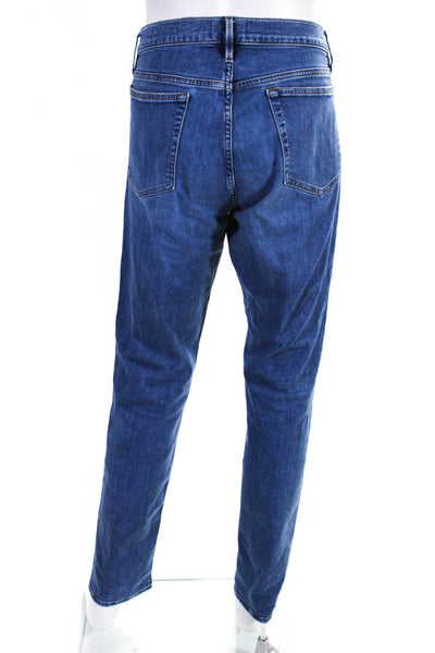 Frame Men's Button Closure Five Pockets Straight Leg Denim Pant Size 34