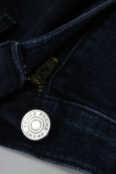 Frame Men's Button Closure Five Pockets Medium Wash Straight Leg Pant Sz 34