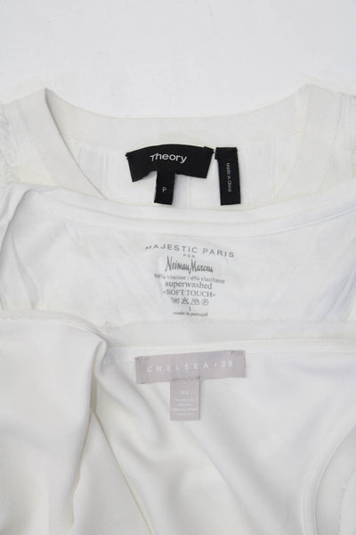 Majestic Paris Theory Chelsea 28 Womens Tee Shirt Tops White Petite XS 1 Lot 3