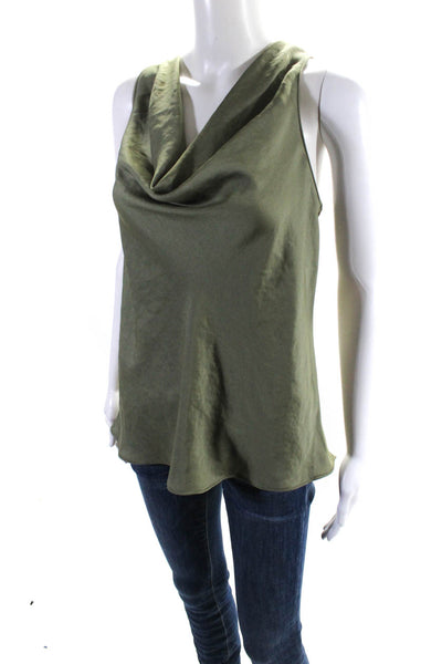 Drew House Sleeveless Scoop Neck Pullover Blouse Green Size Large