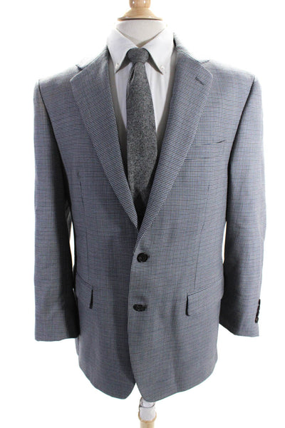 Ralph Ralph Lauren Mens Two Button Notched Lapel Satin Lined Blazer Gray Medium