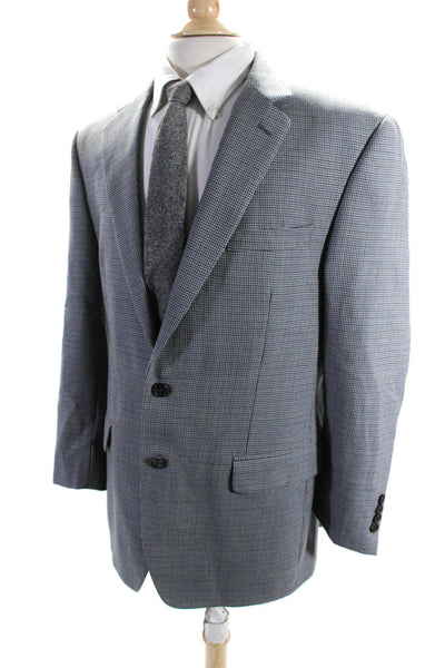 Ralph Ralph Lauren Mens Two Button Notched Lapel Satin Lined Blazer Gray Medium