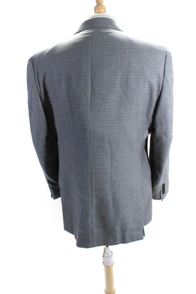 Ralph Ralph Lauren Mens Two Button Notched Lapel Satin Lined Blazer Gray Medium