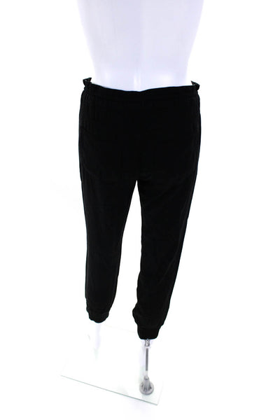 Paige Womens Drawstring Waist Mid Rise Light Jogger Pants Black Size 25