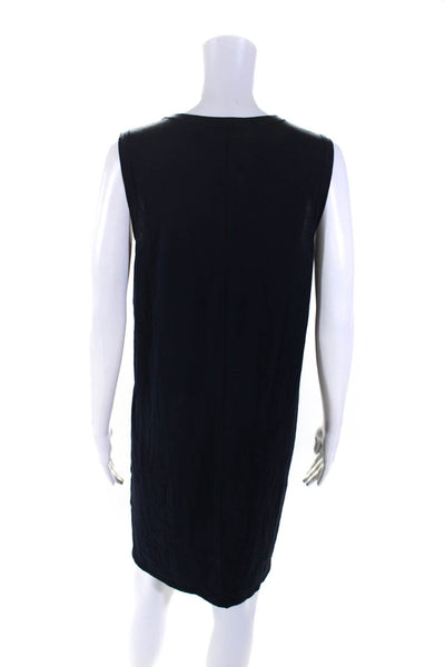 J Crew Collection Womens Sleeveless Pullover Front Pocket Dress Blue Medium