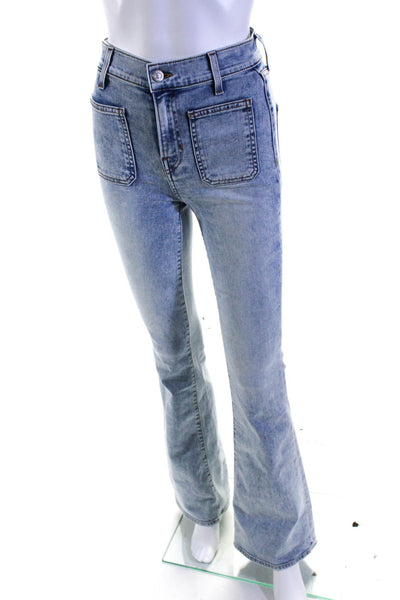 Veronica Beard Jeans Womens High Rise Florence Flare Leg Jeans Blue Size 24