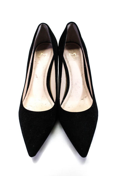 Marc Fisher LTD. Womens Pointed Toe Slip-On Block Heels Pumps Black Size 9.5