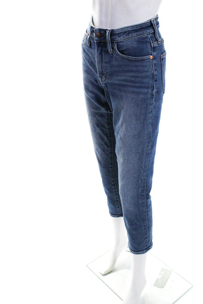 Madewell Womens Medium Wash Straight Leg Zip Front Jeans Denim Blue Size 26