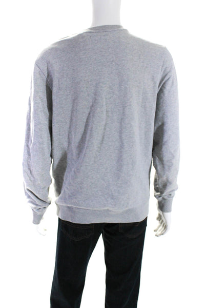 Allsaints Mens Cotton Crew Neck Long Sleeve Pullover Sweatshirt Gray Size M