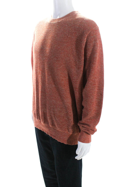 KORS Michael Kors Mens Long Sleeve Crew Neck Sweater Orange Size XXL