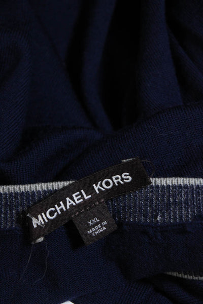 KORS Michael Kors Mens Long Sleeve Crew Neck Sweater Blue Size XXL