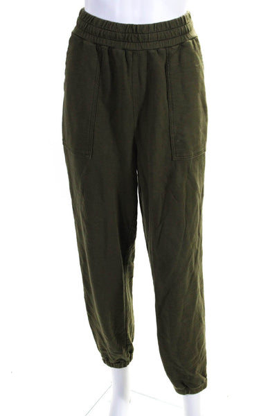 AG Adriano Goldschmied Womens Drawstring Waist Sweatpants Green Cotton Size Medi