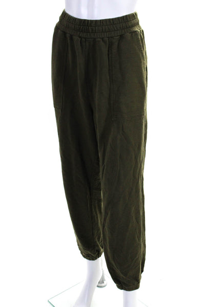 AG Adriano Goldschmied Womens Drawstring Waist Sweatpants Green Cotton Size Medi