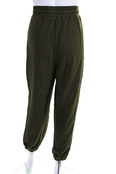 AG Adriano Goldschmied Womens Drawstring Waist Sweatpants Green Cotton Size Medi