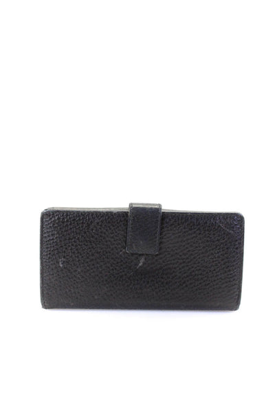 Gucci Women's Bifold Textured Leather Card Wallet Black Size M