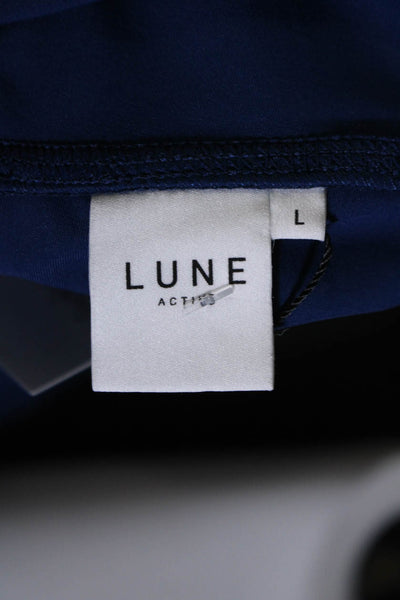 Lune Womens River Lift High Waisted Athletic Leggings Pants Blue Size Large