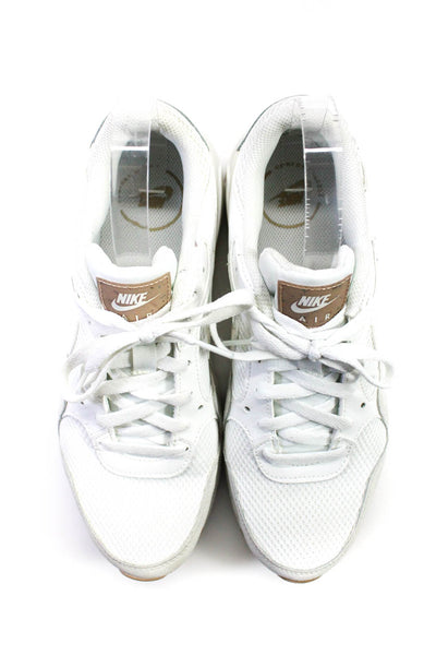 Nike Womens Round Toe Lace Up Low Top Activewear Sneakers White Size 10