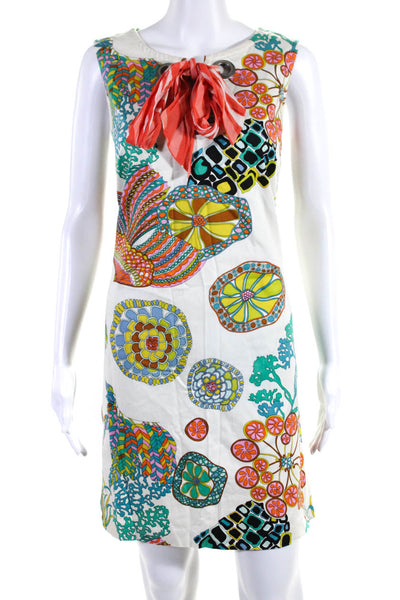 Trina Turk Women's Round Neck Sleeveless A-Line Floral Mini Dress Size 10