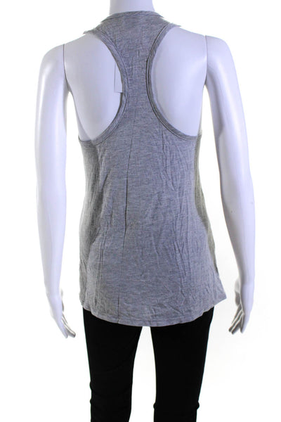 Haute Hippie Womens Jersey Knit Scoop Neck Tank Top T-Shirt Gray Size XS