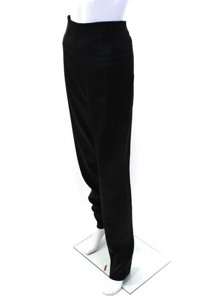 Noir Women's Zip Closure Flat Front Straight Leg Dress Pant Black Size 40