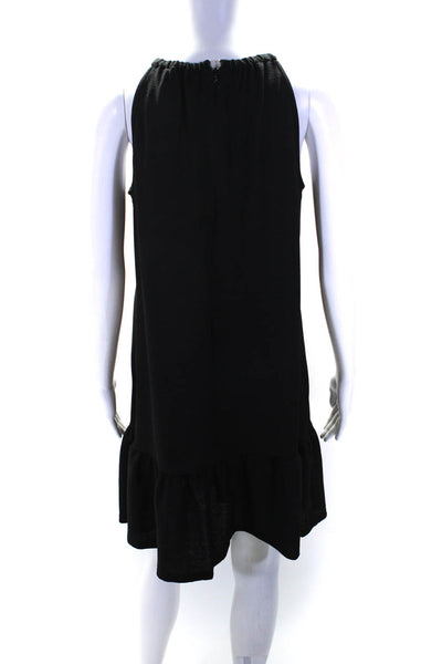 Michael Michael Kors Women's Halter Neck Sleeveless Mini Dress Black Size M