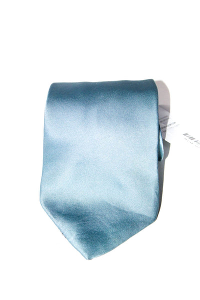 Dolce & Gabbana Cravatte Mens Silk Classic Length Necktie Blue