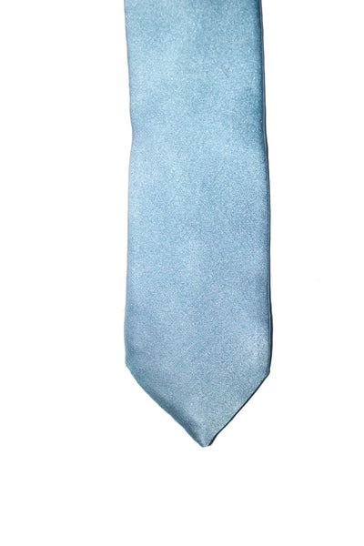 Dolce & Gabbana Cravatte Mens Silk Classic Length Necktie Blue