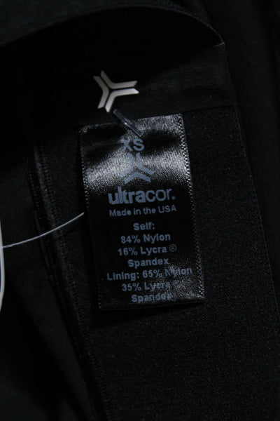 Ultracor Womens Black Star Print Pull On Pants Leggings Size XS