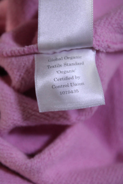 Everlane Womens Organic Cotton Round Neck Pullover Sweatshirt Top Pink Size XS