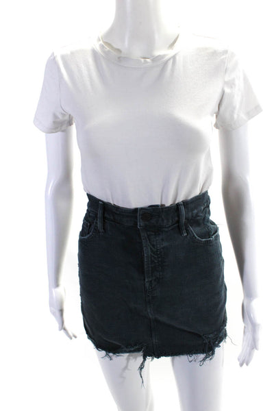 AG Adriano Goldschmied Womens Cotton Sadie Distress Mini Shorts Blue Size EUR28