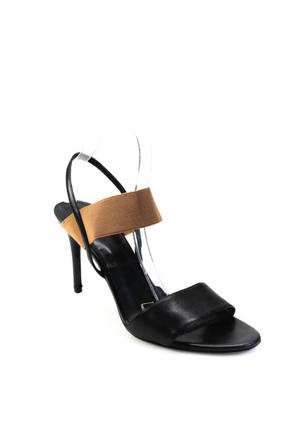 Michael Kors Collection Womens Elastic Ankle Strap Stiletto Sandals Black 41 11