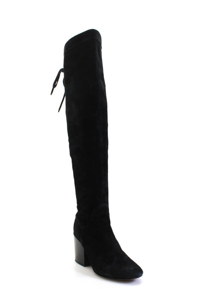 BETTYE BY BETTYE MULLER Womens Knee High Heeled Boot Leather Black Size 7