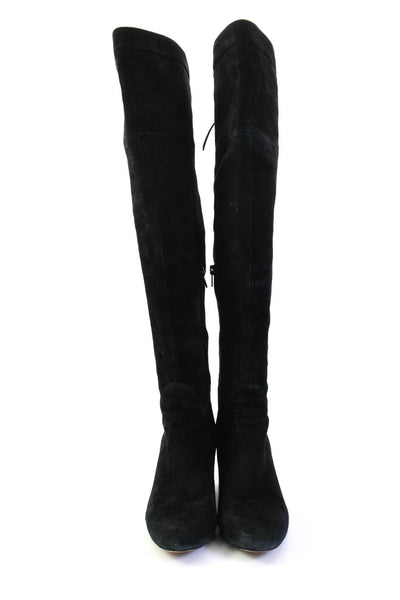 BETTYE BY BETTYE MULLER Womens Knee High Heeled Boot Leather Black Size 7