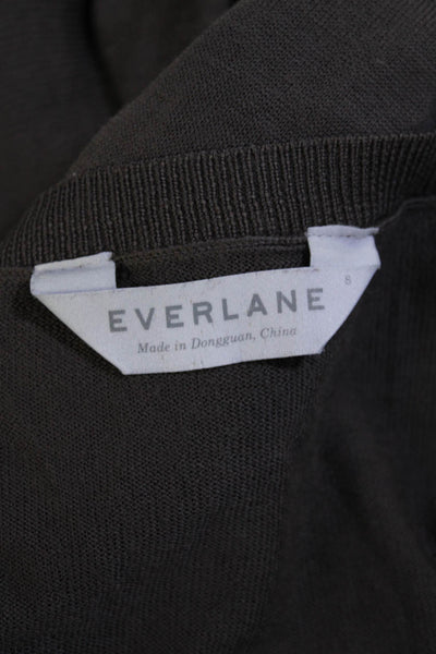 Everlane Womens Long Sleeves Crew Neck Light Pullover Sweater Gray Size Small