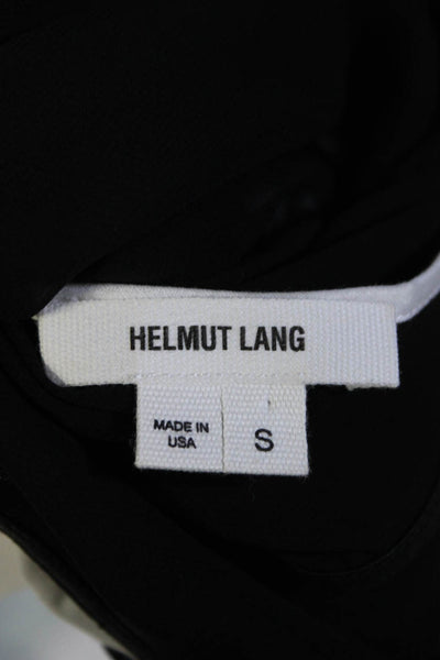 Helmut Lang Womens Crew Neck Pullover Tank Top White Black Size Small