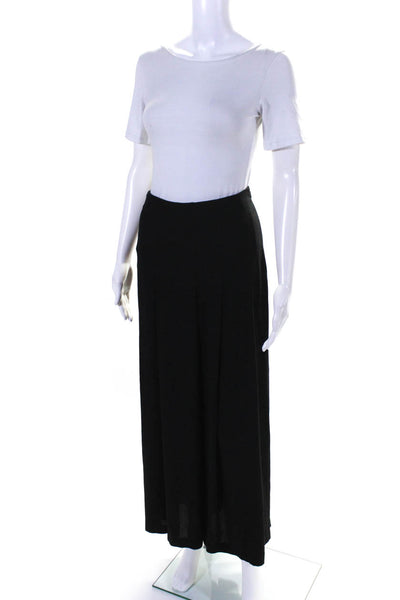 Eileen Fisher Women's Hook Closure Pleated Flare Maxi Skirt Black Size S