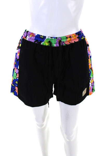 Atmosea Womens Cotton Floral Print Drawstring Waist Shorts Multicolor Size L