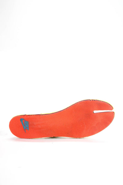 Nike Womens Hook Pile Tape Closure Tabi Split Toe Sneakers Orange Size 7
