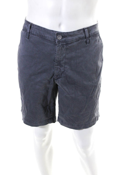 Adriano Goldschmied Mens Zip Front Four Pocket Shorts Gray Size 34