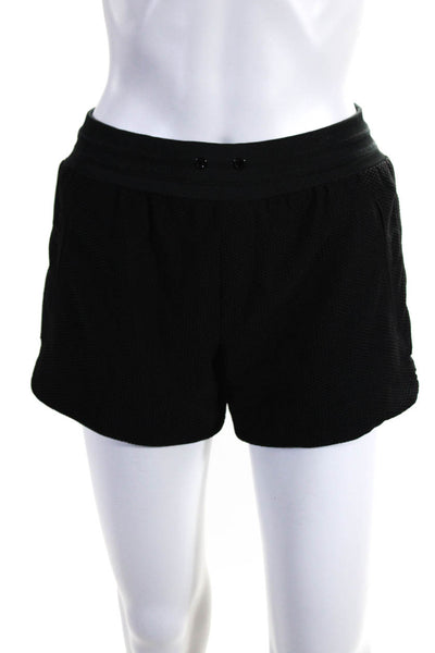 Rag & Bone Womens Mesh Textured Elastic Waist Slip-On Shorts Black Size S