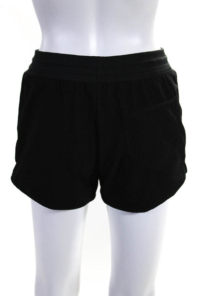 Rag & Bone Womens Mesh Textured Elastic Waist Slip-On Shorts Black Size S