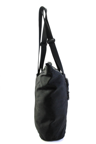 Tumi Mens Double Handle Pocket Front Large Canvas Tote Bag Black