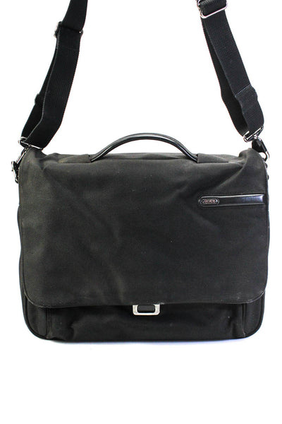 Tumi Mens Single Strap Top Handle Flap Large Messenger Bag Black